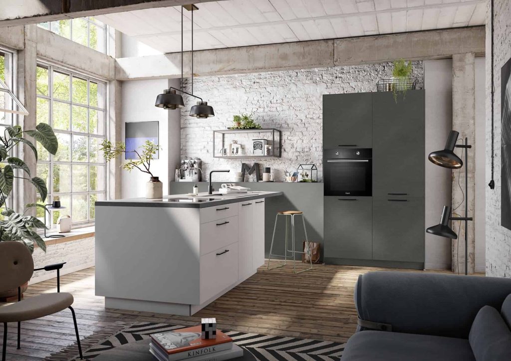 cuisine urbaine aspect ciment ilot central